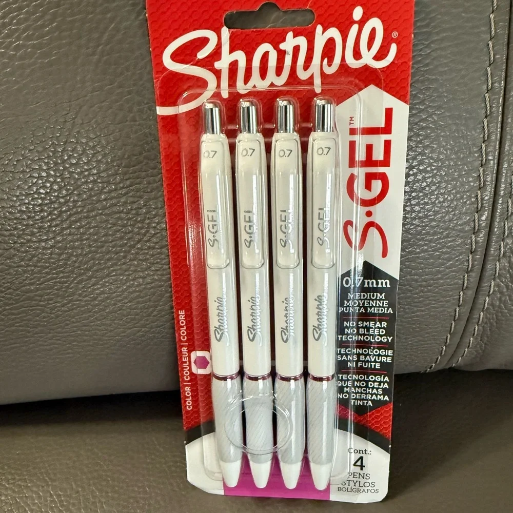 S-Gel White Gel Pens - Pack of 4 - Picture 2 of 3
